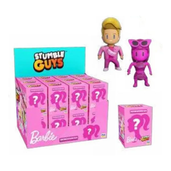 Stumble guys skin Barbie blister con 1 figura y 1 gui