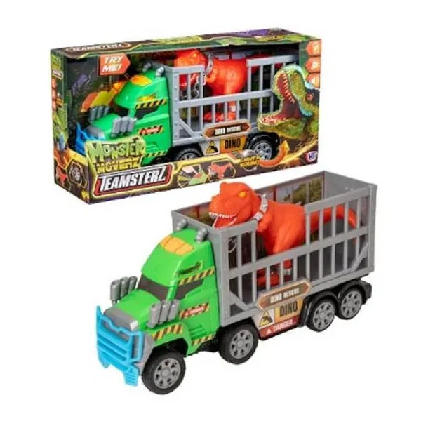 Teamsterz camión rescate dino monster moverz con luz y sonido 40 cm