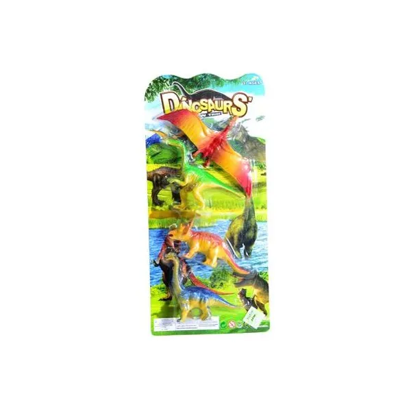 Set de dinosaurios 4pzs en blister 31x14x4 cm