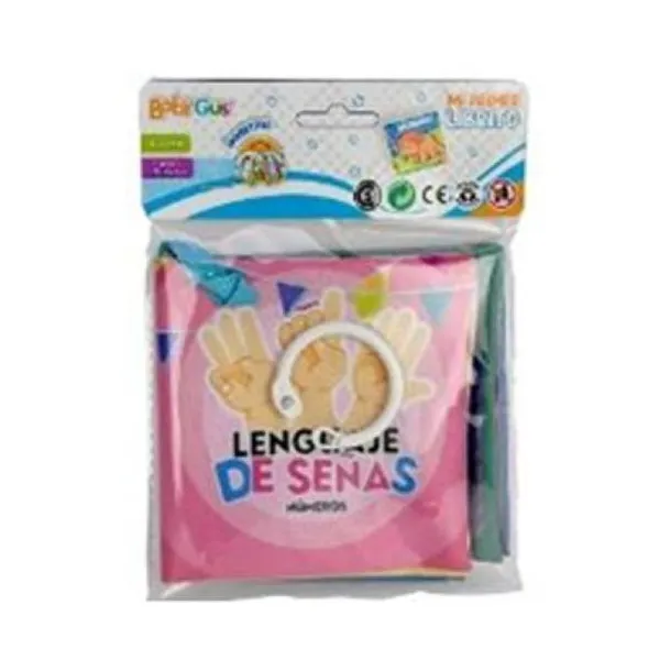Librito didáctico de tela para bebés números 20 x17 x2 cm