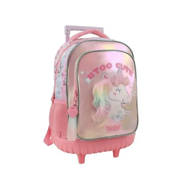 Mochila 17" con carro unicornio too cute Trendy