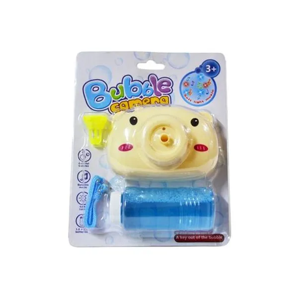 Burbujero camara con luz y sonido en blister 16.5x20 cm