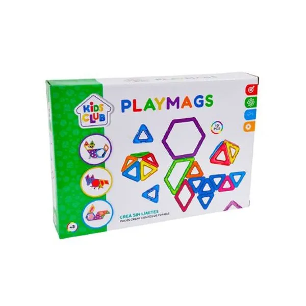 Juego de bloques magneticos 10pzs en caja 24x17 cm