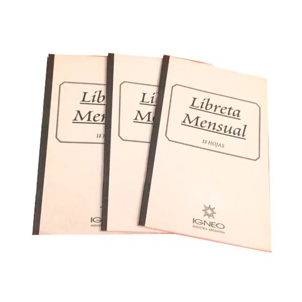 Libreta mensual igneo n.° 11- 18 hs.