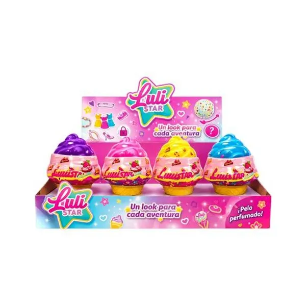 Muñeca mini lulistar con accesorios en helado x1