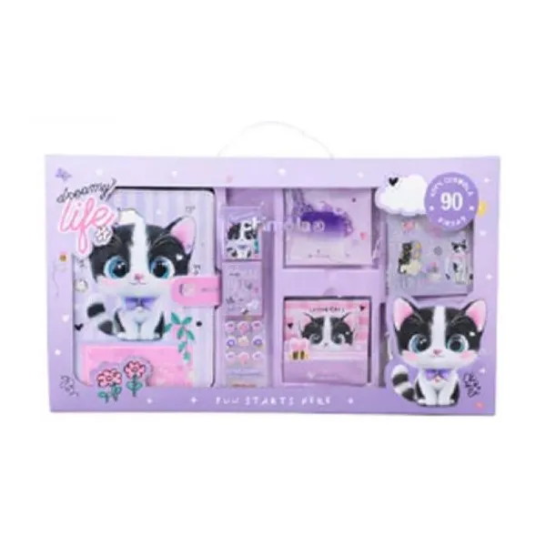 Stationery set joy cat 39 12 cm