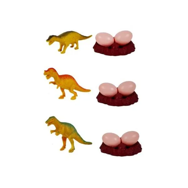 Set de dinosaurio x4 en bolsa 17x16x3 cm x1 surtido