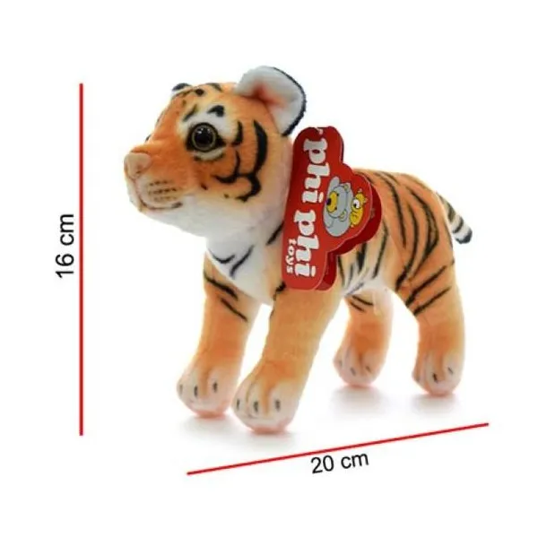 Tigre marron parado 20 cm