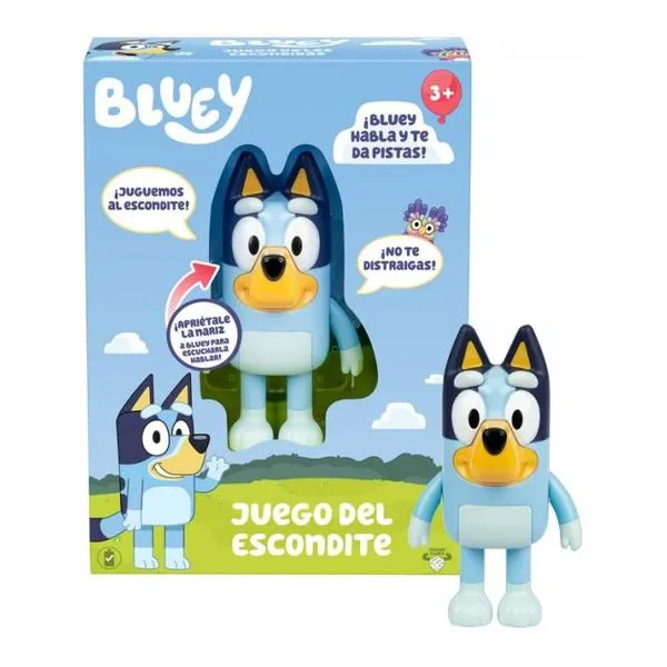 Bluey juego de las escondidas habla y ríe cada pocos segundos