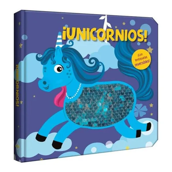 Unicornio con lentejuelas 17 17 cm