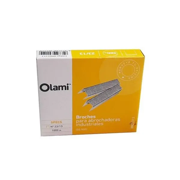 Broche industrial n.° 23/13 caja x1000 unidades olami