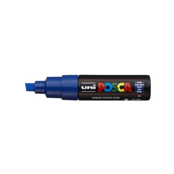 Marcador Uni posca al agua para bis.extra g.azul