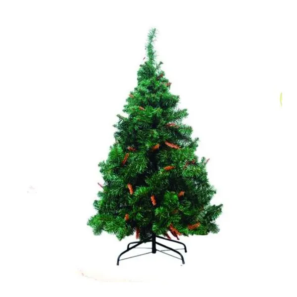 Árbol de navidad alpino verde pie metal 180 cm