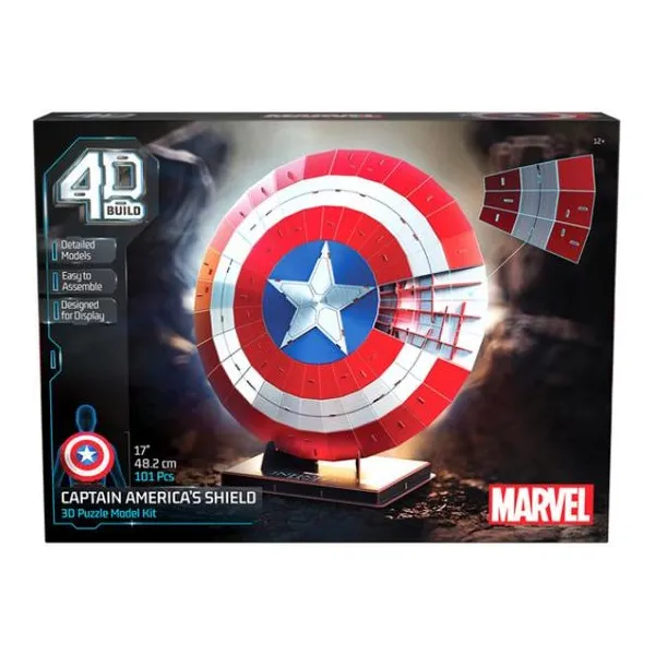 4d puzzles Marvel escudo capitan América Marvel 101 pzas