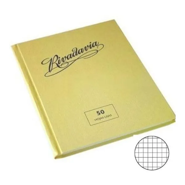 Cuaderno 16x21 cuadriculado t/d tradic. 50h rivada