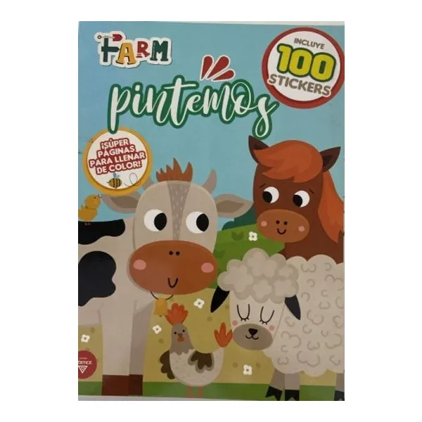 Col. coloring con stk n.° 11 – animales de la granja