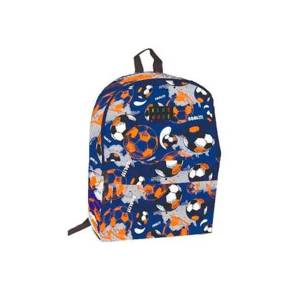Mochila 17" espalda fútbol azul klub mode