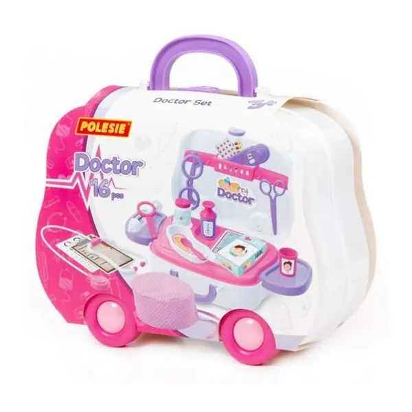 Doctor set, 16 pcs (wheeled case)