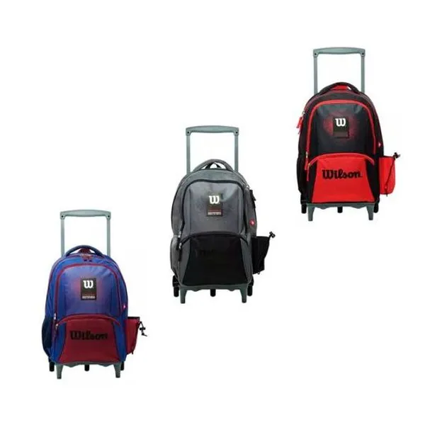 Mochila 18" con carro x1 color surtido wilson
