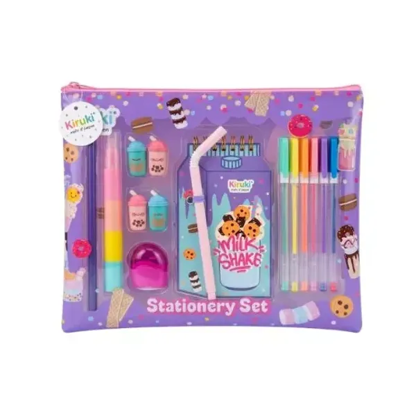 Set de papeleria kiruki milk shake