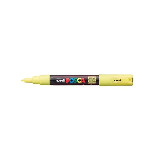Marcador Uni posca al agua para extra fina amarillo