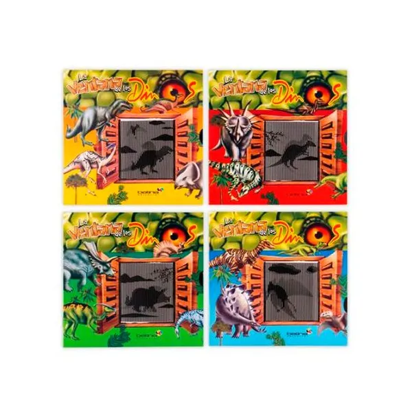 Libro la ventana de los dinos 15.5x15 cm x unidad modelos surtidos