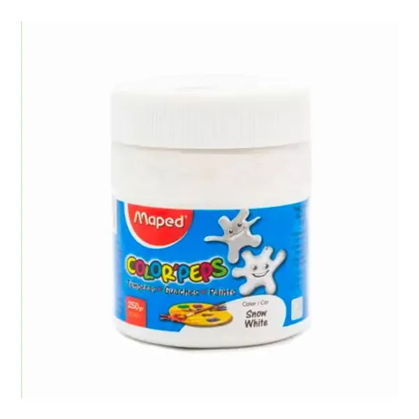 Témpera Maped pote x250 grsblanco nieve