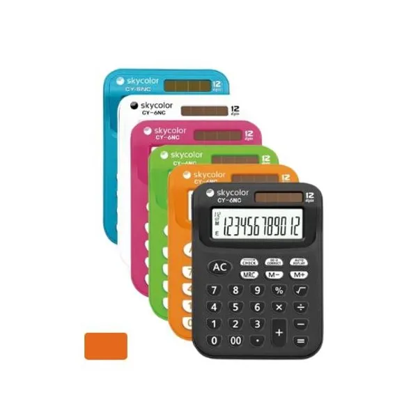 Calculadora skycolor ct6n 12 digitos naranja (110 x80 mm)