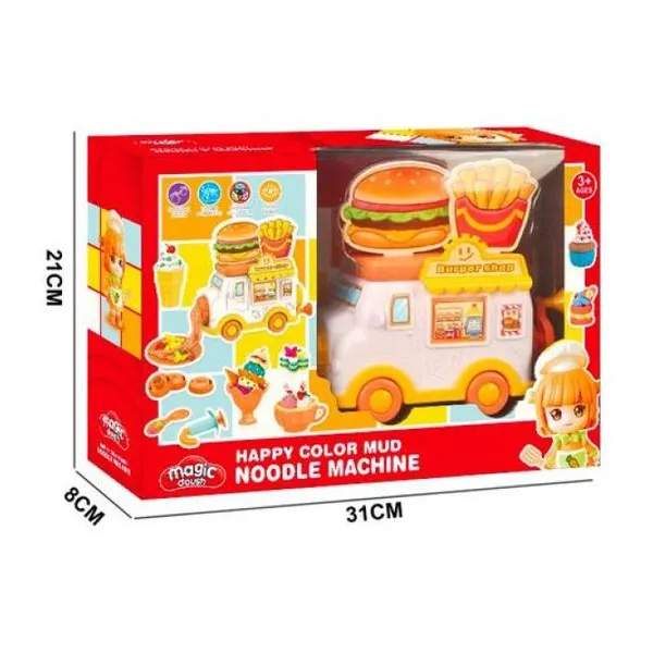 Juego de masas foot truck hamburguesas. 29 piezas