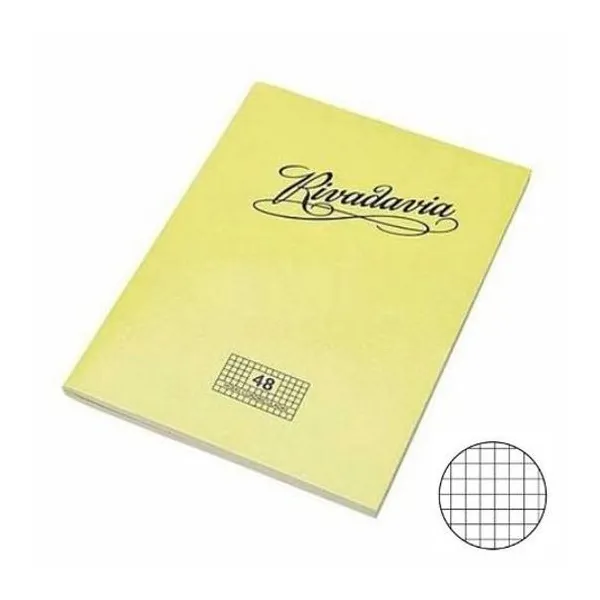 Cuaderno 16x21 cuadriculado t/f trad. 48h Rivadavia