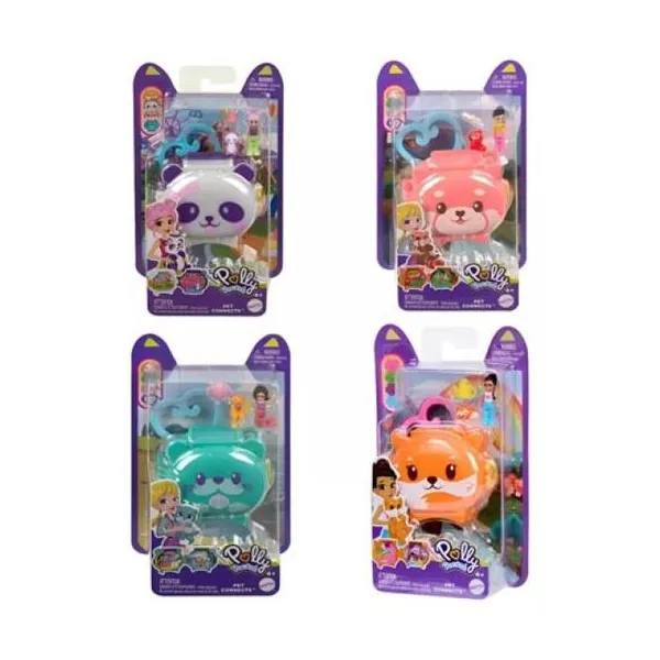 Playset polly pocket micro estuche de mascotas