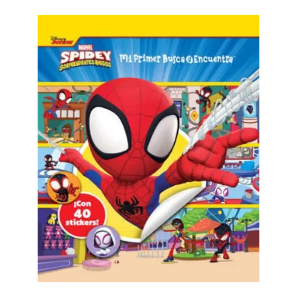 Marvel spidey busca y enc. con stickers