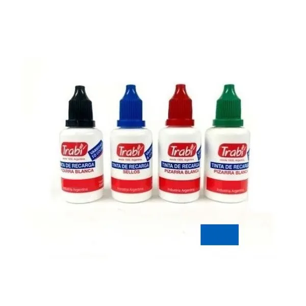 Tinta trabi para marcador pizarra 250 cc.azul