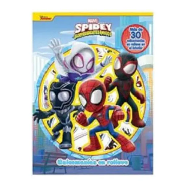 Marvel spidey calcomanias en relieve