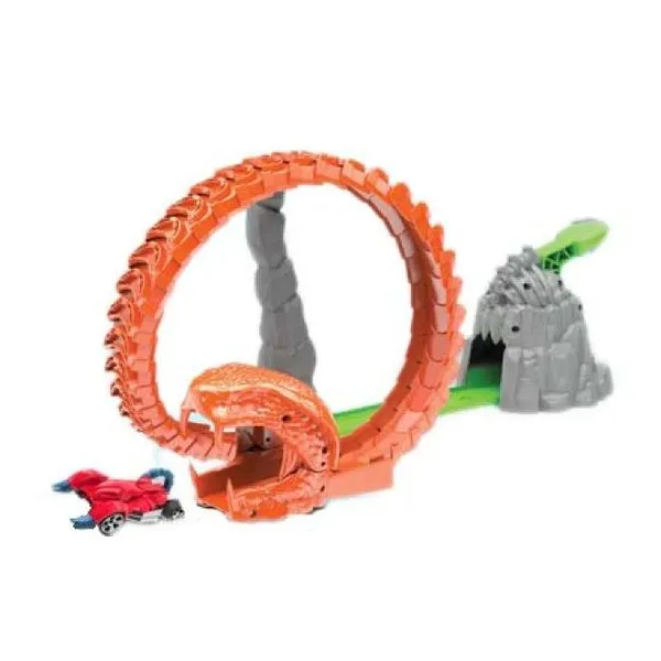 Teamsterz golpe de serpiente pista curva + 1 vehiculo beast machines