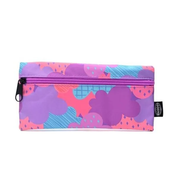 Cartuchera 1 cierre plana nubes 22x11.5 cm goodpak