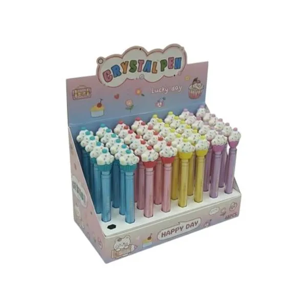 Bolígrafo azul 0.7 mm cupcake x1 modelos surtidos