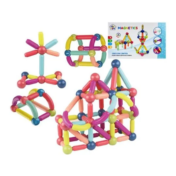 Juego de bloques magneticos 42 pzas 28 x21 x6 cm