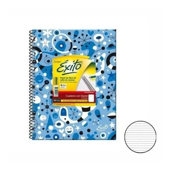 Cuaderno 21x27 rayado t/d con e fanta colegial 60h Éxito -