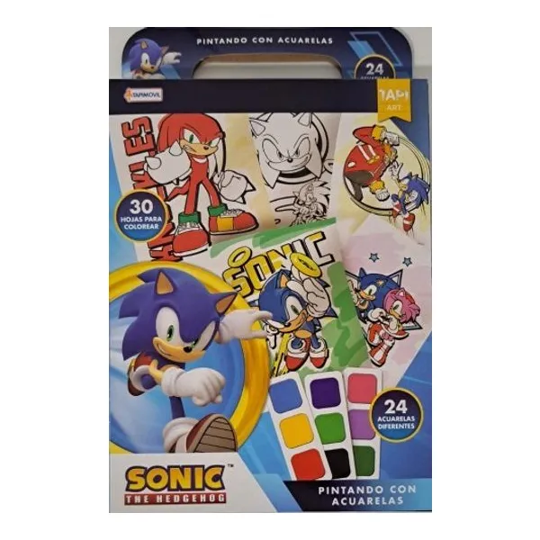 Pintando con acuarelas sonic art.1221