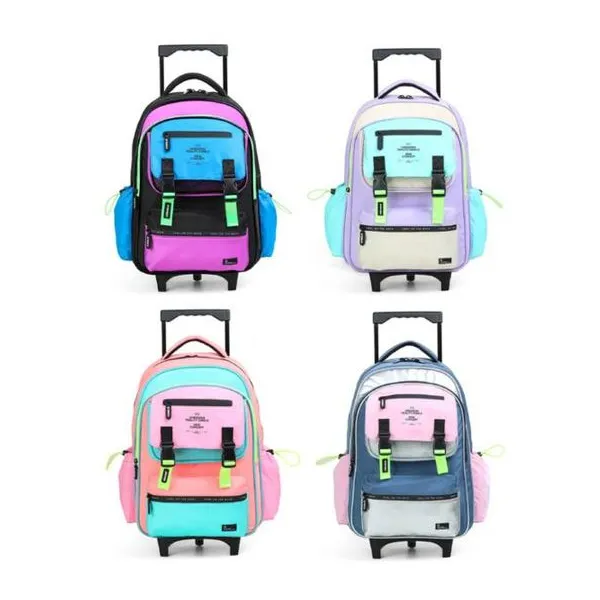 Mochila jackie + uniqlo colorblock carro 18