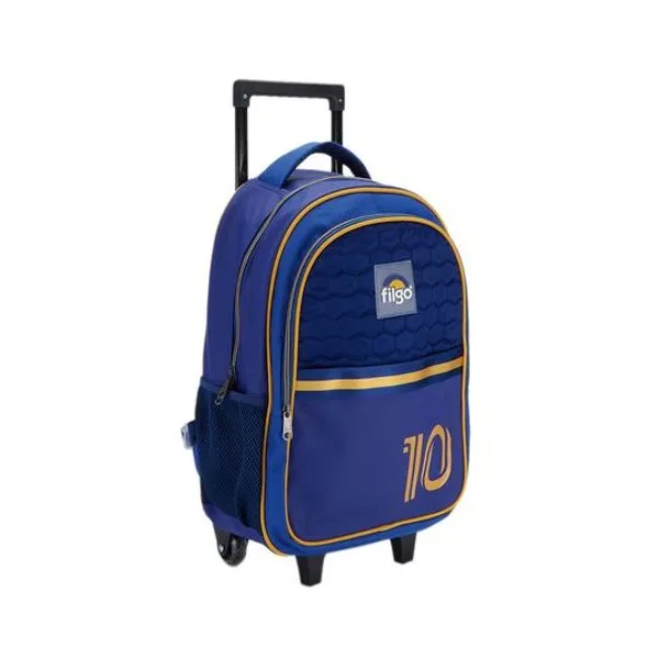 Mochila 18" con carro starpak fútbol azul Filgo