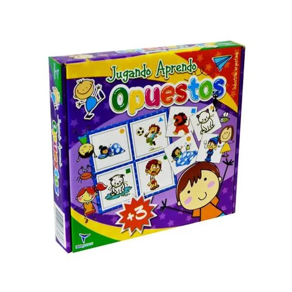 Jugando aprendo opuestos 20x20 cm toto games