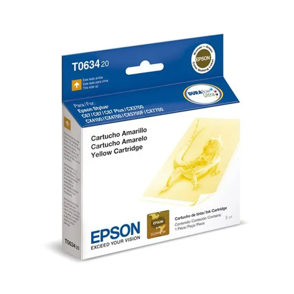 Cartucho Epson orig.t063420-al amarillo c67/87/cx3700