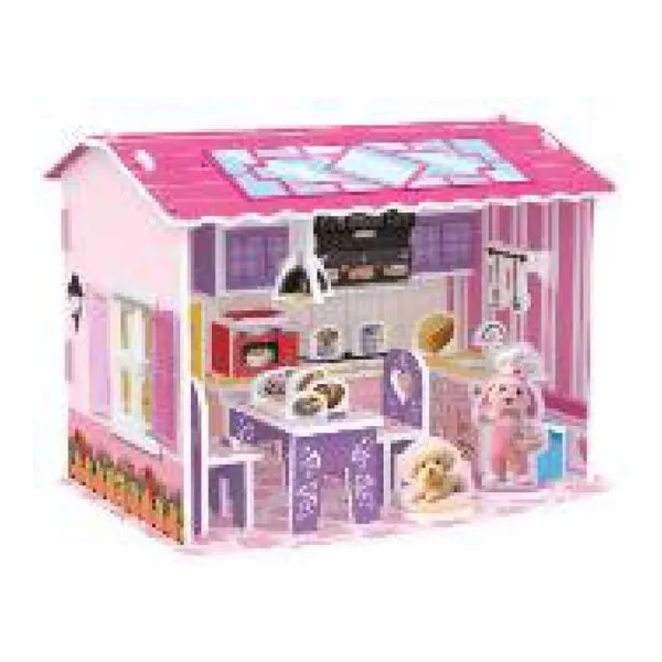 Rompecabezas 3d mini casa 43 pcs 22 15 cm