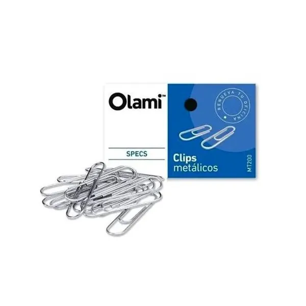 Clips metálico n.° 5 38 mm caja x100 unidades olami