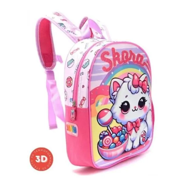 Mochila petit termoformada gatita lolipop 22 x30 x10 - 12