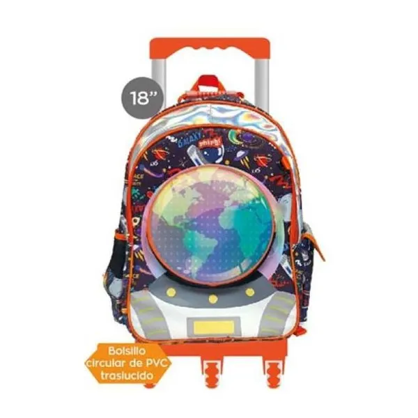 Mochila 18" ruedas astronaut