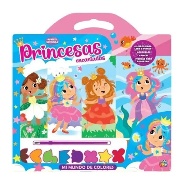 Mi mundo de colores: princesas encantadas 30 27 cm