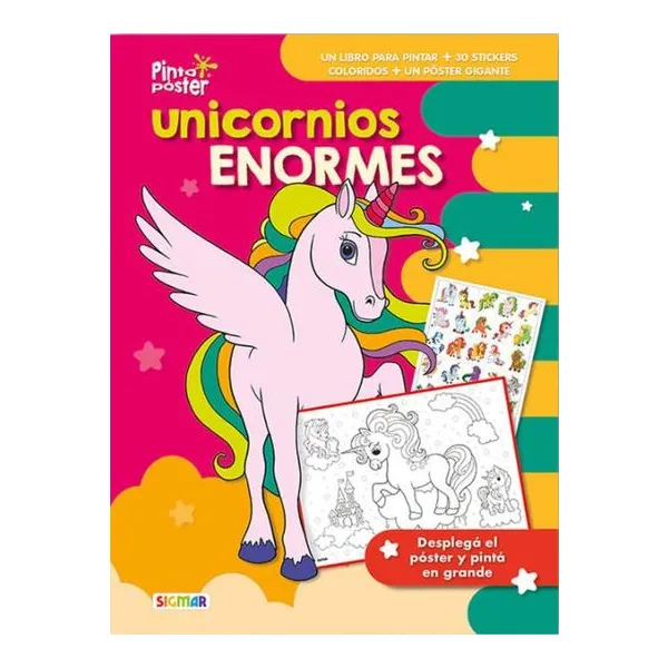Unicornios enormes - Pinto póster